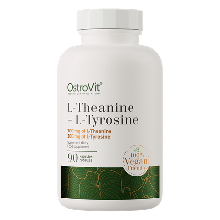 OstroVit Theanine Tyrosine / Teanīns un Tirozīns – 90 kapsulas