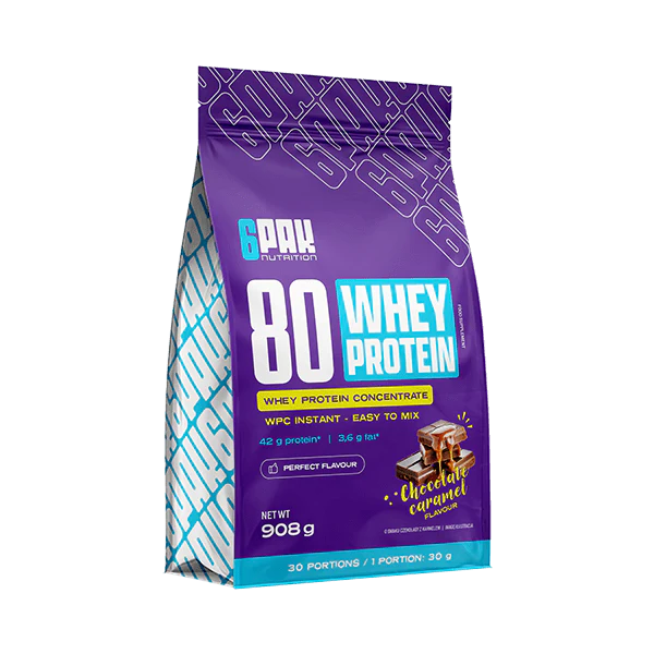 6PAK Whey 80 (sūkalu) proteīna koncentrāts 908g