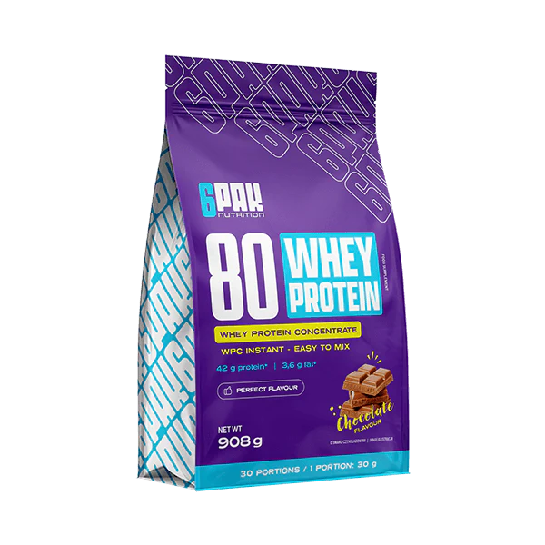 6PAK Whey 80 (sūkalu) proteīna koncentrāts 908g