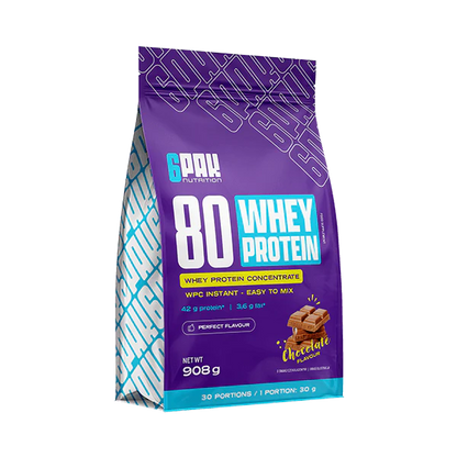 6PAK Whey 80 (sūkalu) proteīna koncentrāts 908g