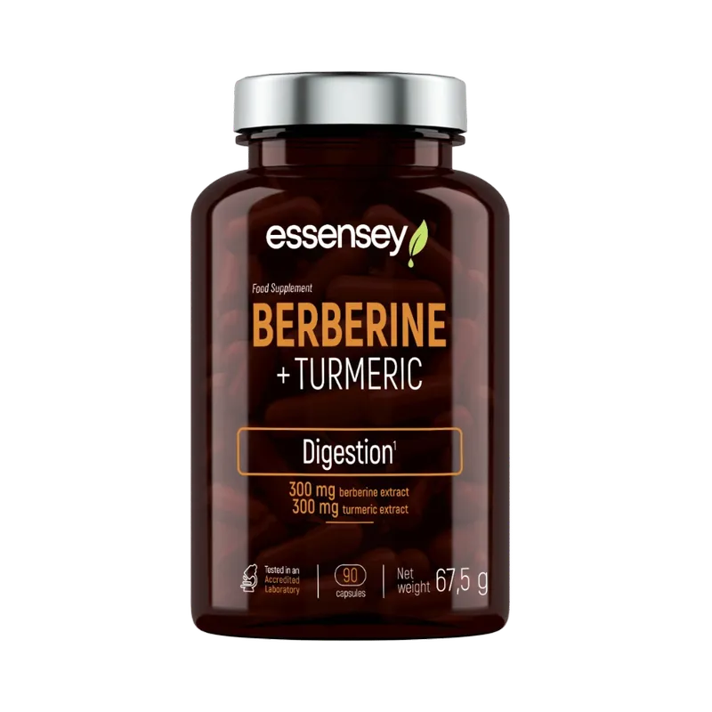 Берберин + куркума для поддержания пищеварения (90 капсул)
