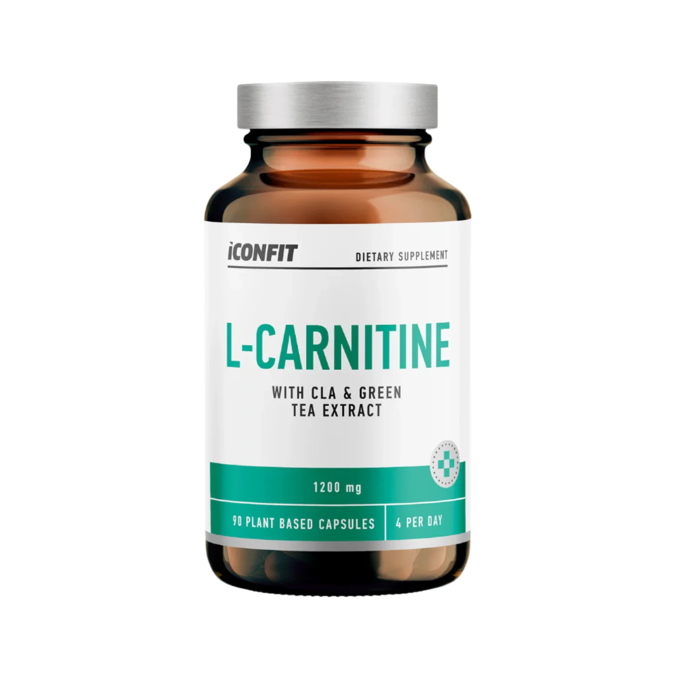 ICONFIT L-KARNITĪNS ar CLA un zaļās tējas ekstraktu L-Carnitine (90 kapsulas)