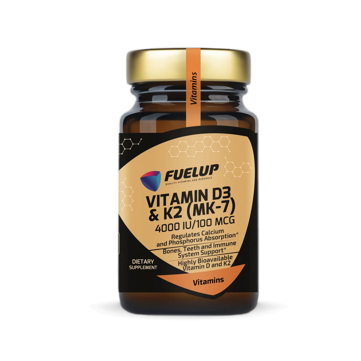 Fuel Up D3 4000 IU + витамин K2 (MK-7) (120 капсул)