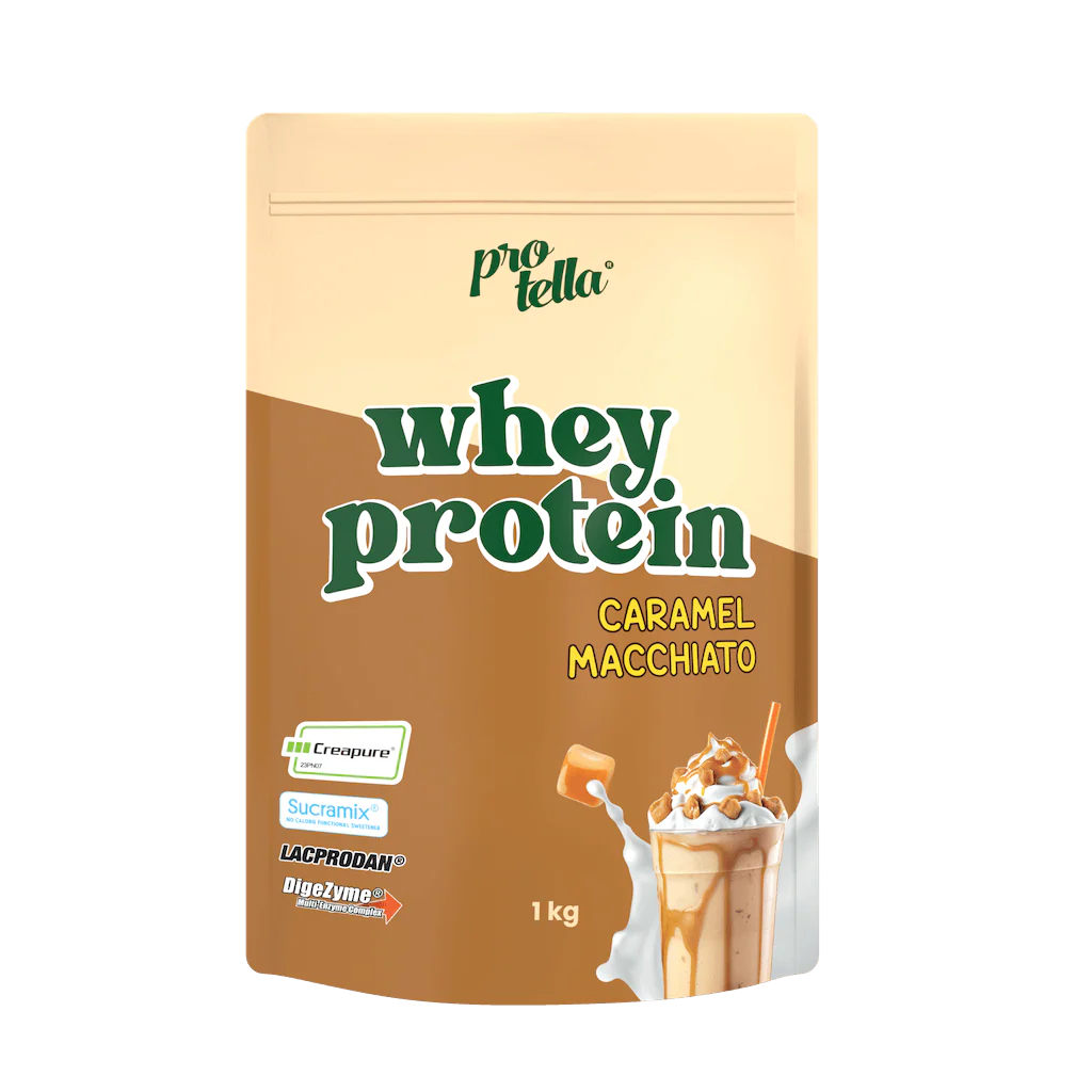 Protella Whey Protein Powder with DigeZyme® digestive enzymes and creatine (1kg)